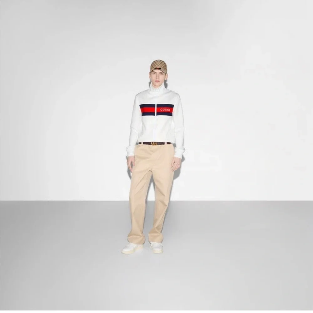 Gucci Web Stripe Technical Track Jacket sz L